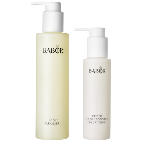 Sistem de Curățare Hidrofilă pentru Toate Tipurile de Ten | HY-ÖL Cleanser & Phyto HY-ÖL Booster Hydrating Set